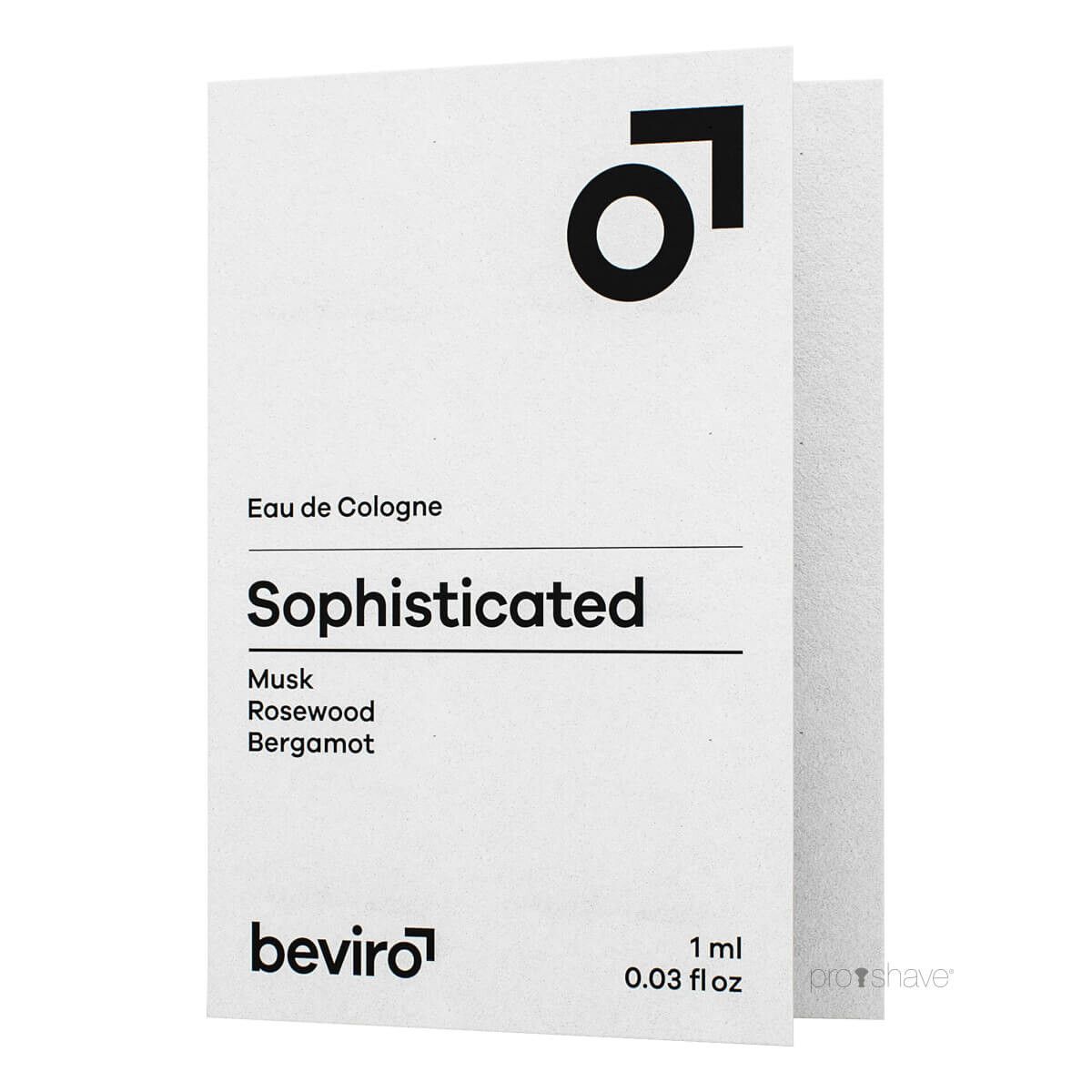 Beviro Cologne, Sophisticated, Sample, 1 ml.