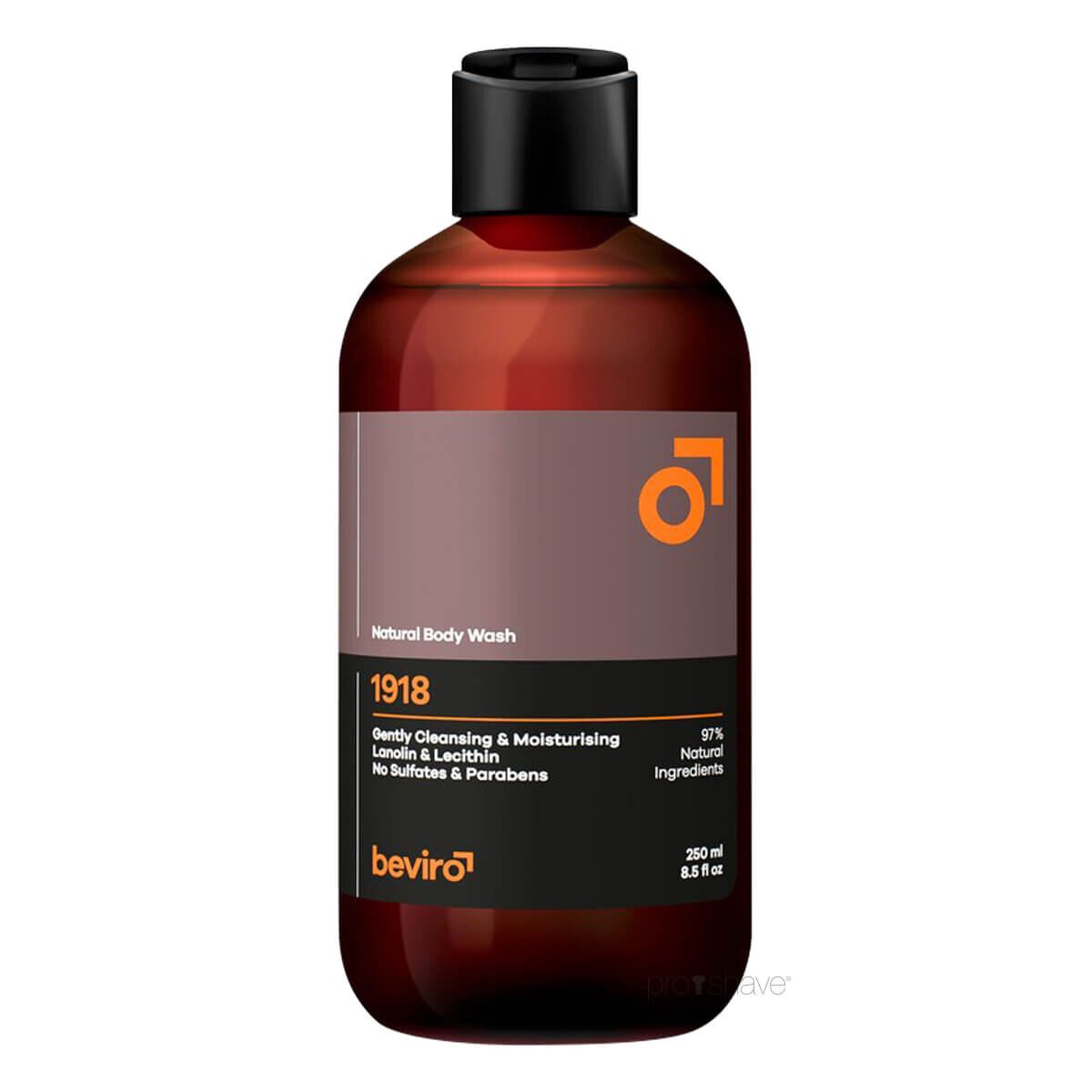 Beviro Natural Body Wash, 1918, 250 ml.