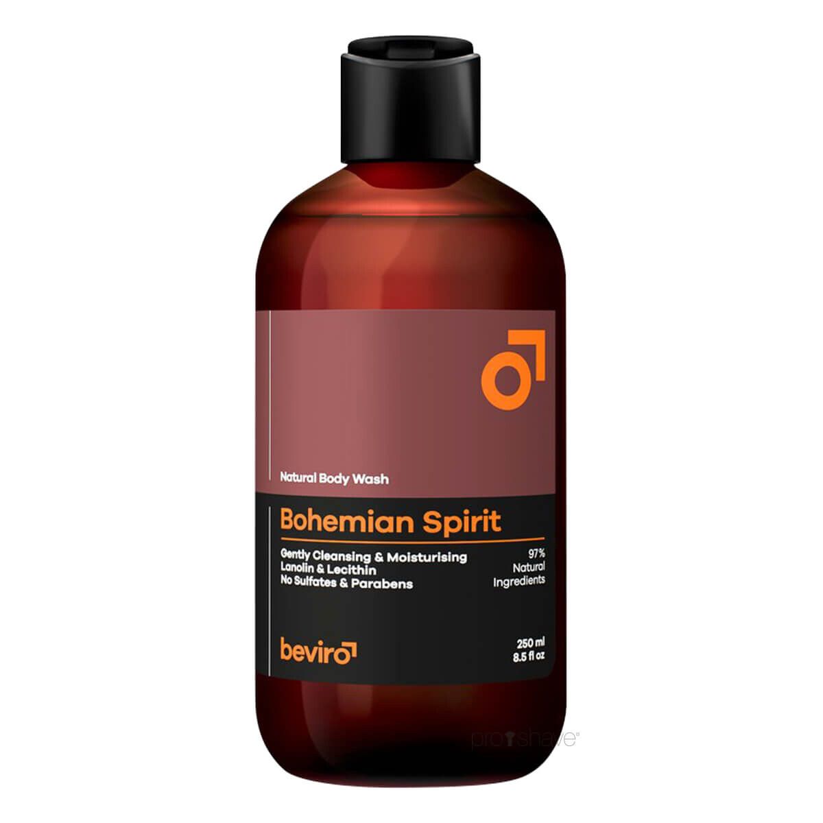 Beviro Natural Body Wash, Bohemian Spirit, 250 ml.