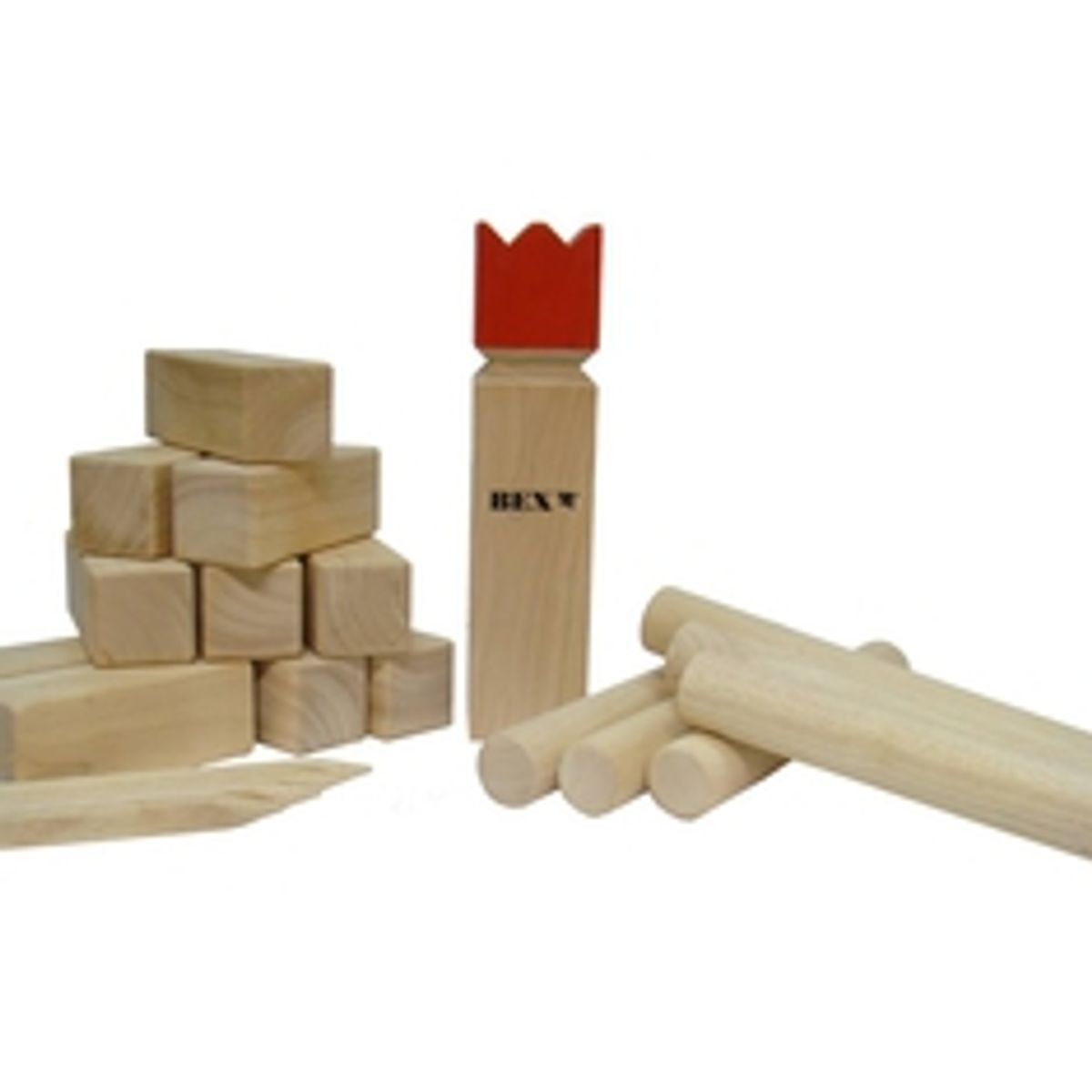 Bex Kubb Original red king - Kongespil i super flot kvalitet - HURTIG LEVERING