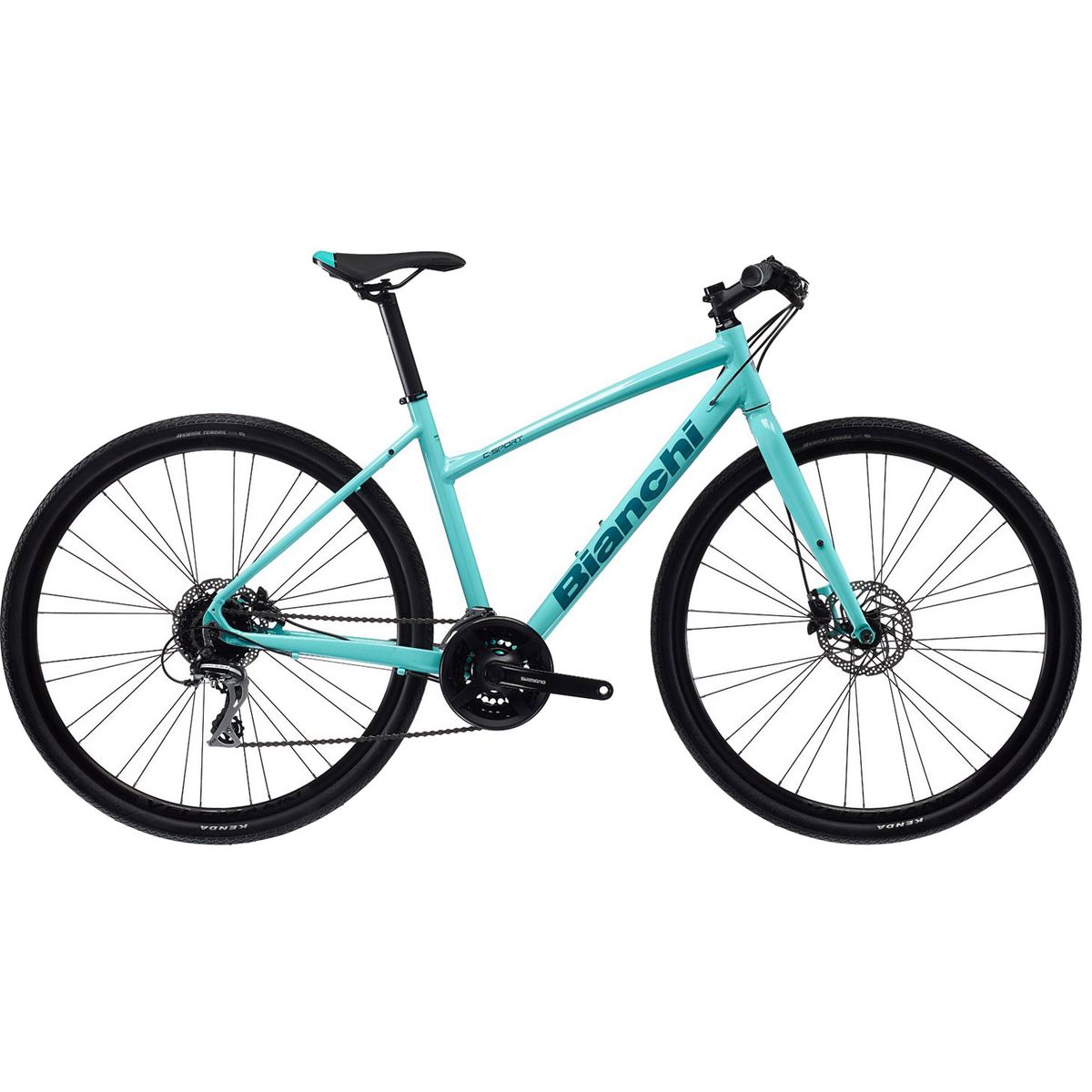 Bianchi C-sport 2 24g Disc Dame 2023 - Celeste