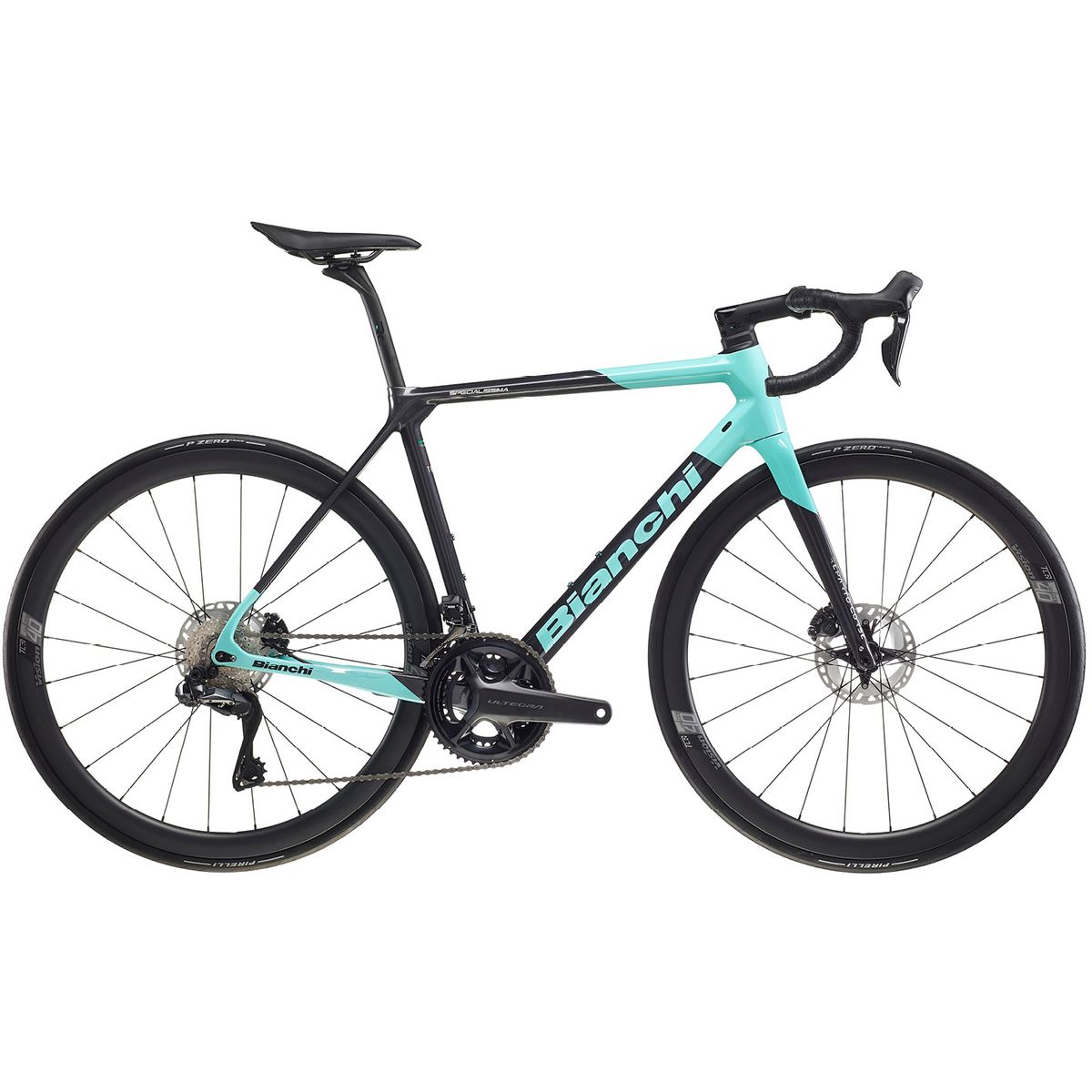 Bianchi Specialissima Dura Ace Di2 24sp 2024 - Sort/Turkis