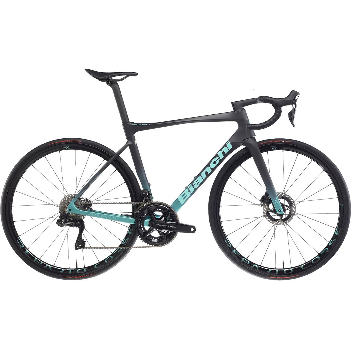 Bianchi Specialissima RC Durace Di2 24sp 2024 - Sort