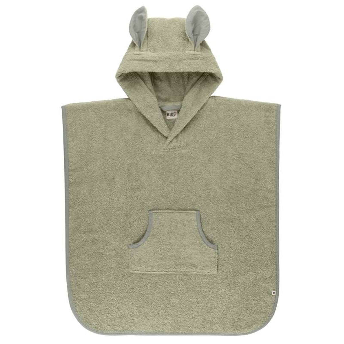 BIBS Bath Kangaroo Poncho Håndklæde - Sage