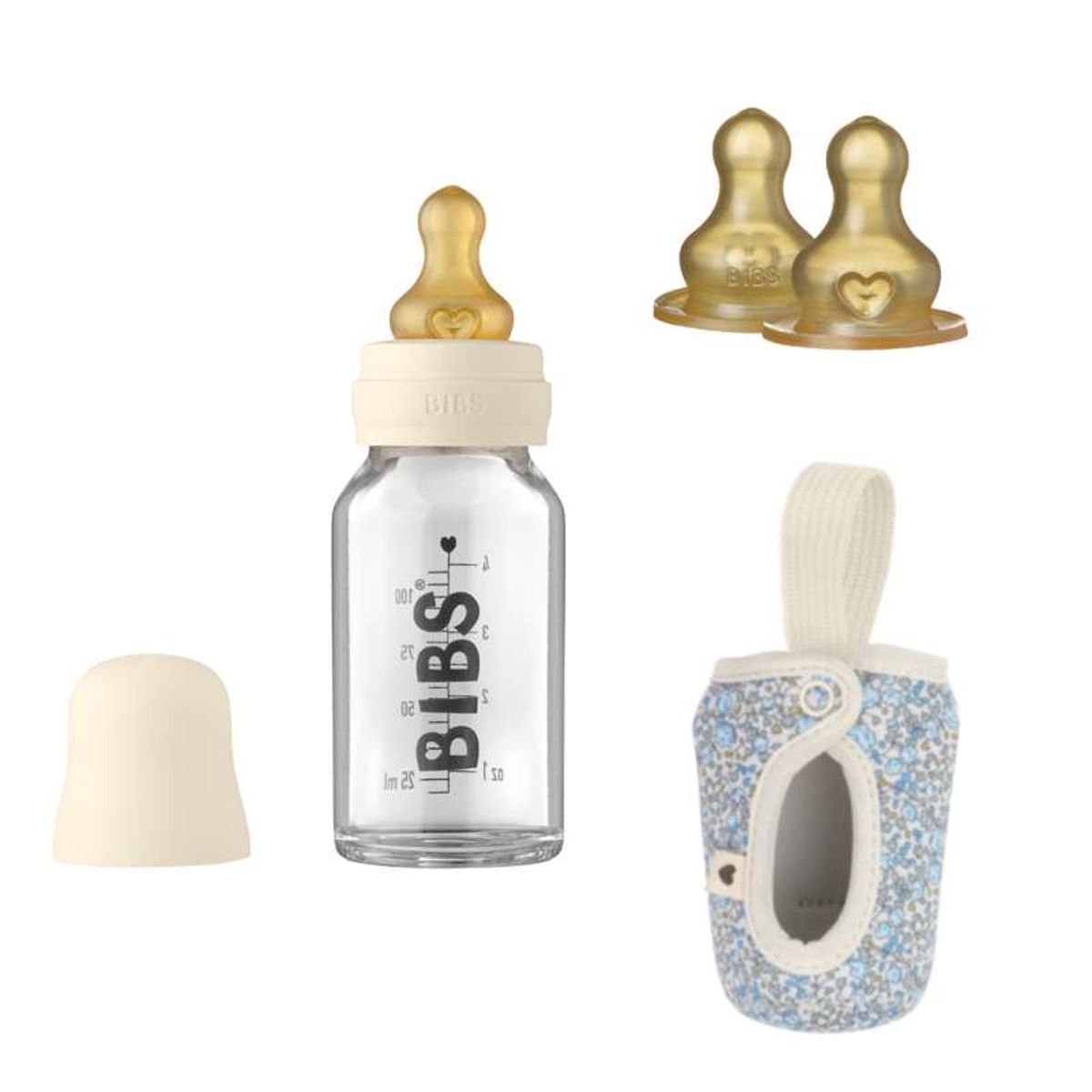 BIBS Bottle Bundle - No12 - Lille - Ivory/Eloise Blue