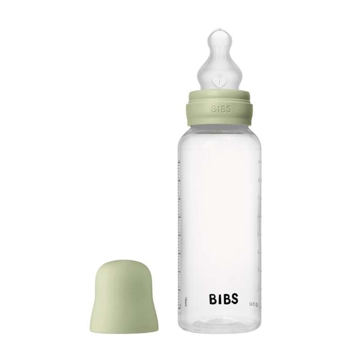 BIBS Bottle - Sutteflaskesæt - Plastik - Silikone/Medium Flow/Rund - 270 ml. - Sage