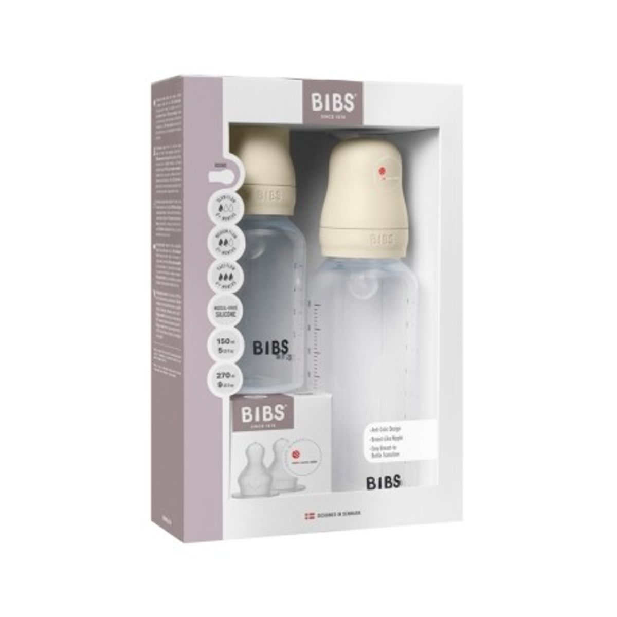 Bibs Bottle Sæt - Komplet Sæt, 150 Ml Og 270 Ml