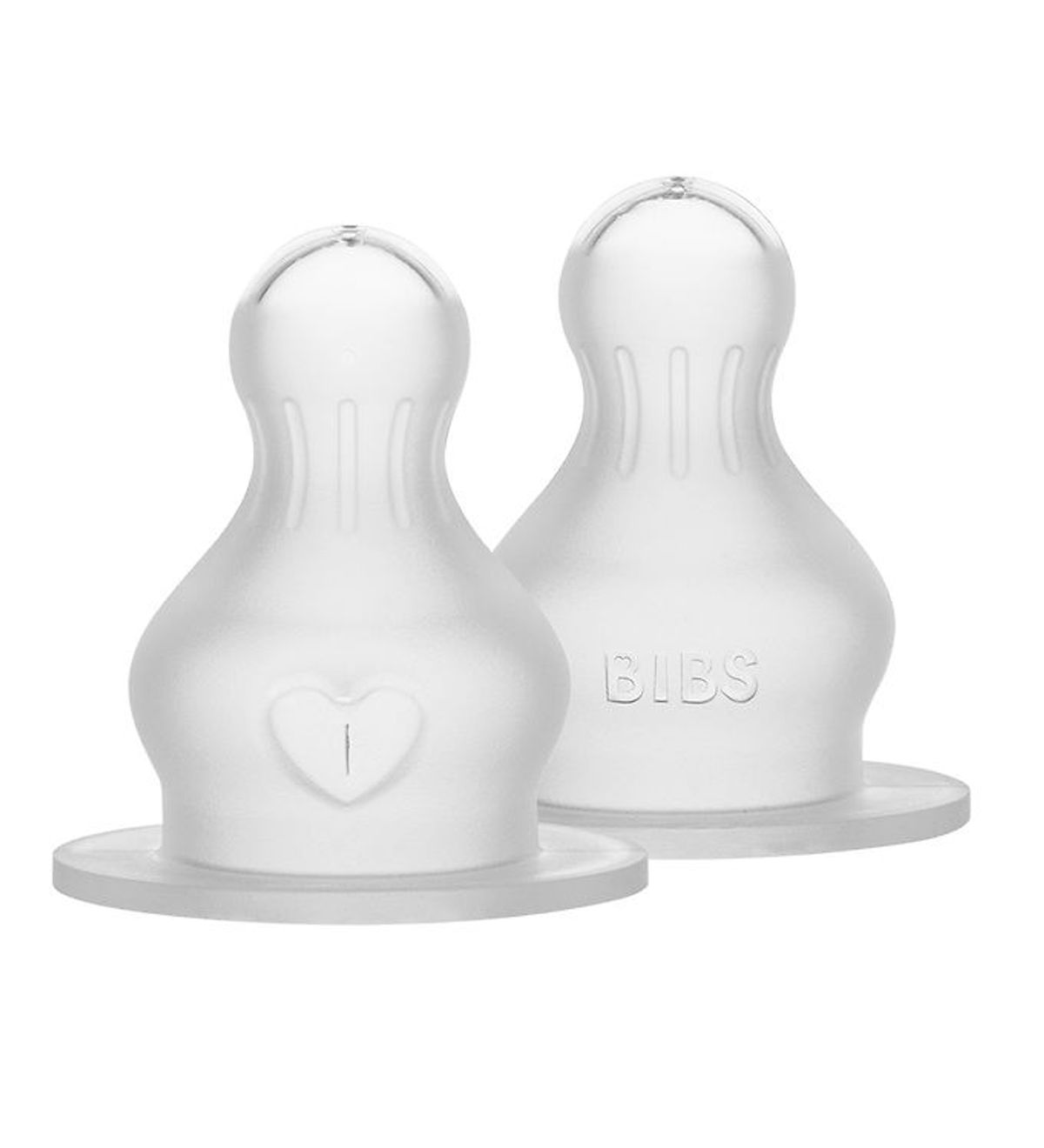 BIBS Flaskesut - 2-pak - Fast Flow - Silicone