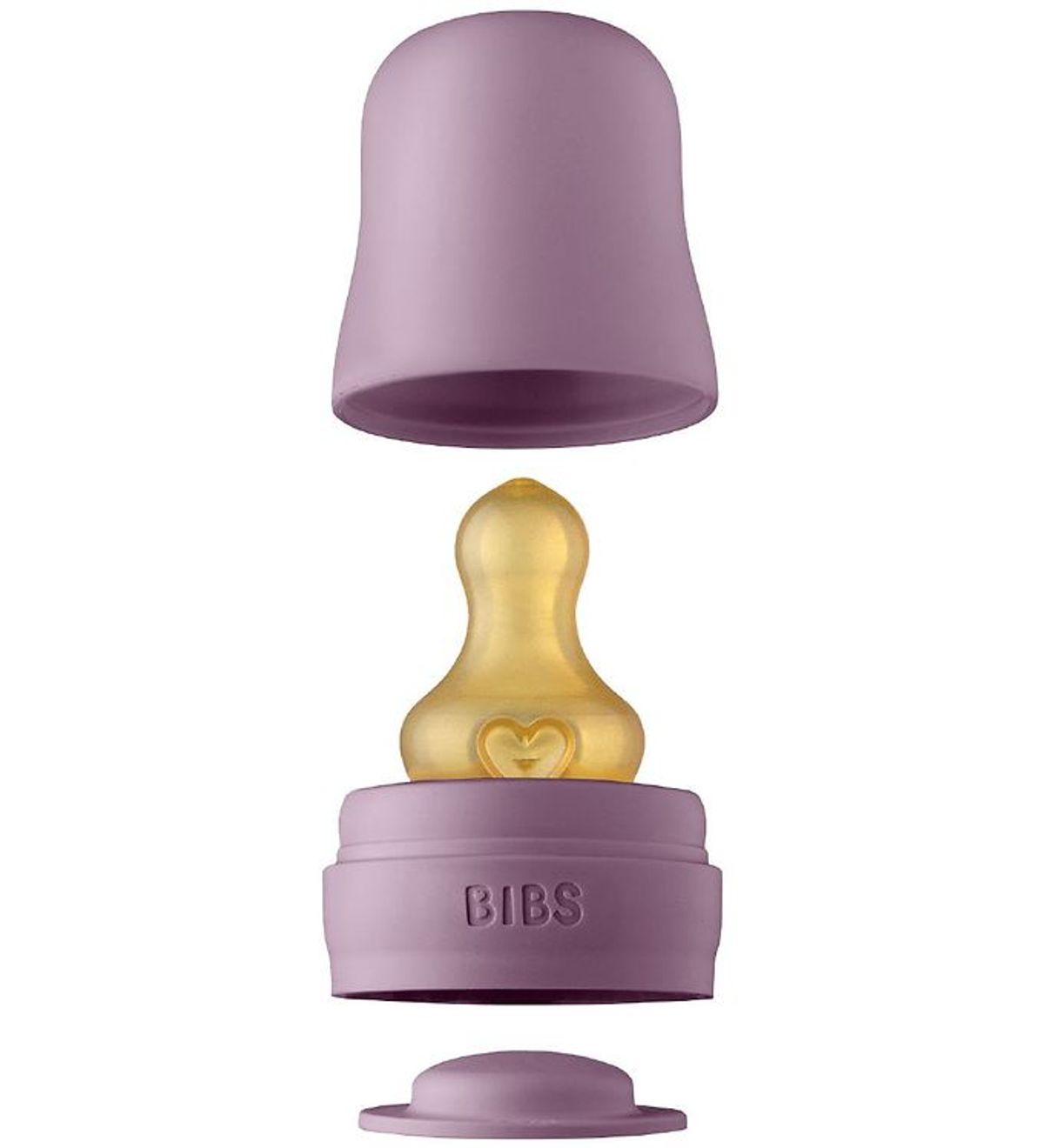 BIBS Flaskesut Sæt - 6 dele - Naturgummi - Mauve