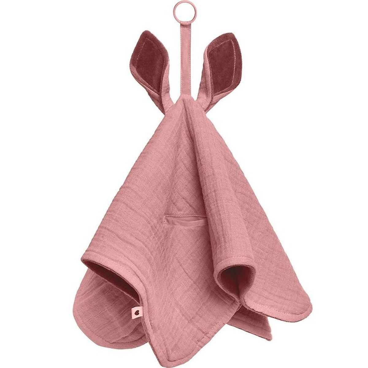 BIBS Nusseklud - 40x40 cm - Kangaroo - Dusty Pink/Baby Pink