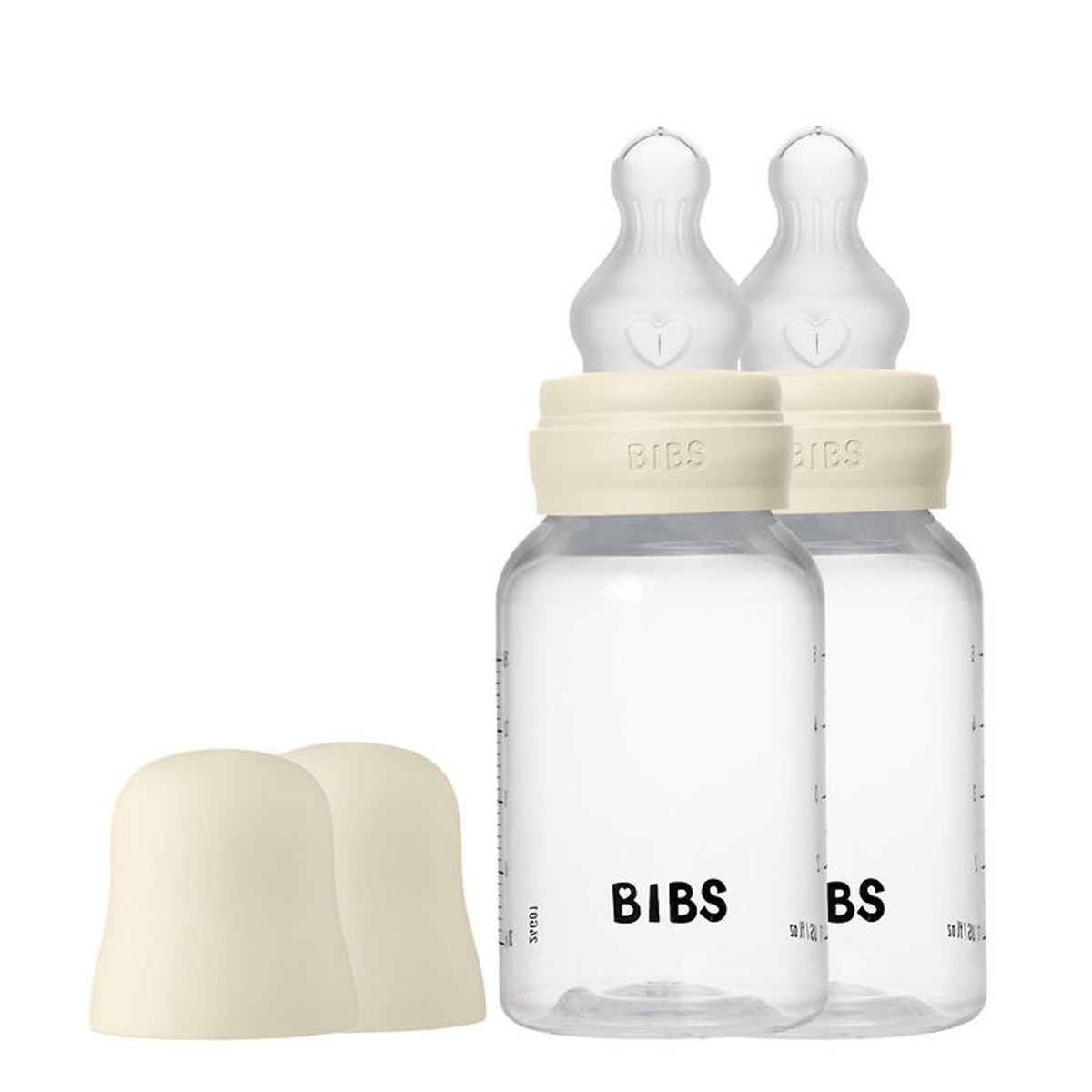 Bibs Sutteflaske - 2-pak - 150 ml - Naturgummi - Ivory