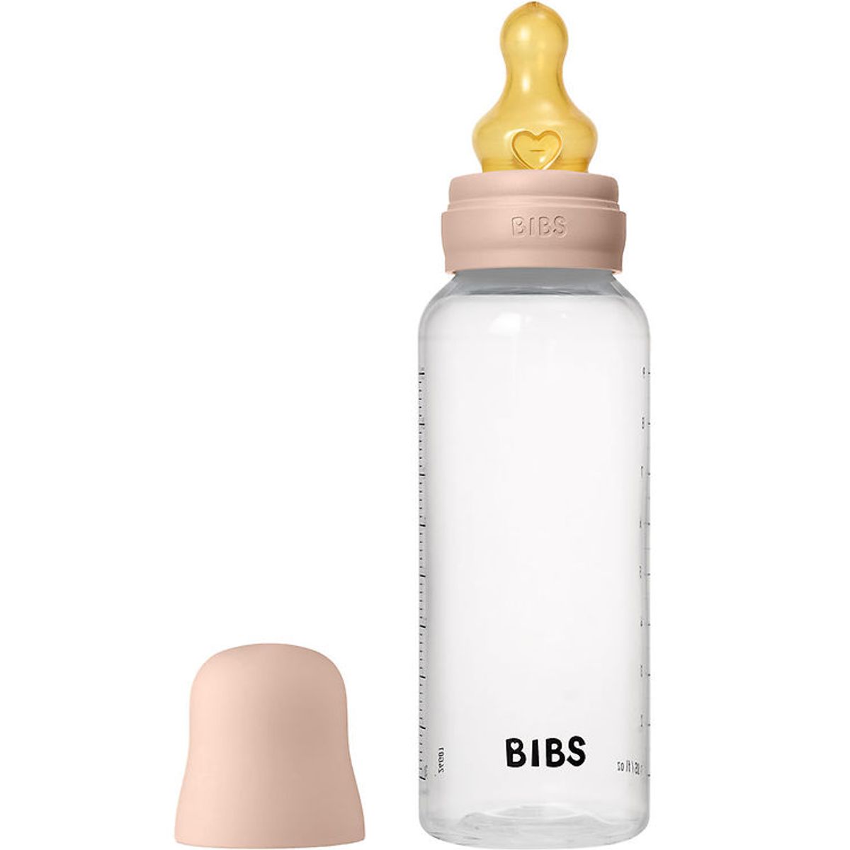 Bibs Sutteflaske - 270 ml - Naturgummi - Blush