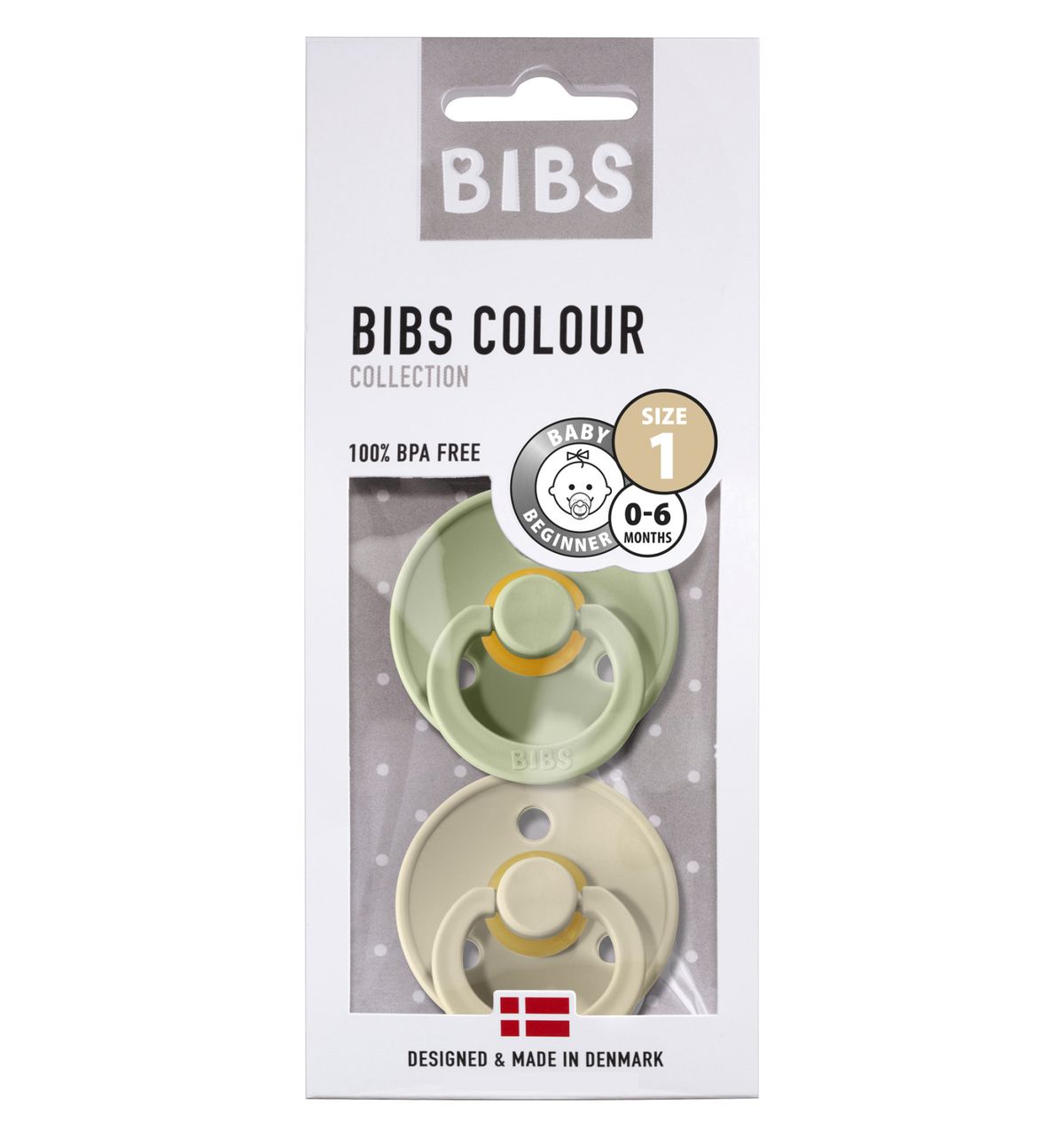 BIBS Sutter 2 Pak Str. 1 - Sage / Sand