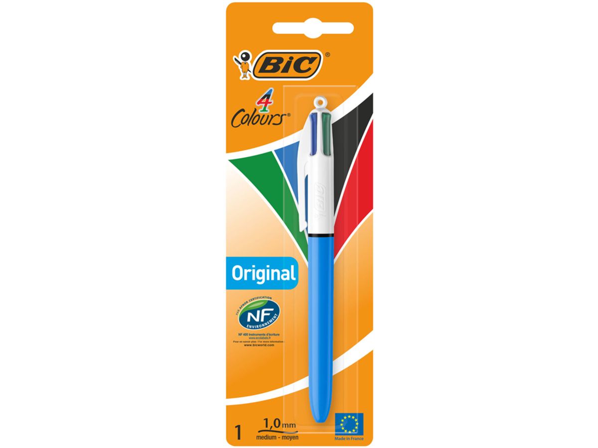 BIC 4-farvet Kuglepen, Medium