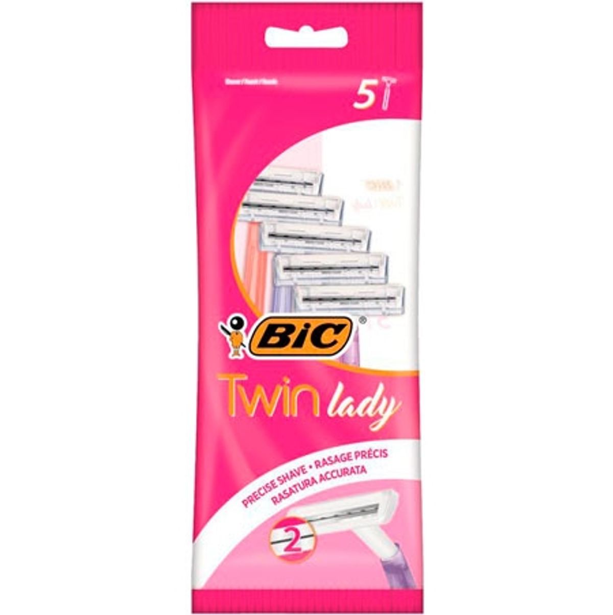 BIC Twin Lady Barberskrabere - 5 stk