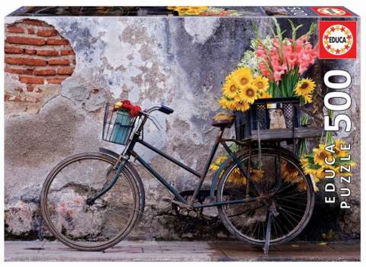 Bicycle with Flowers - 500 brikker