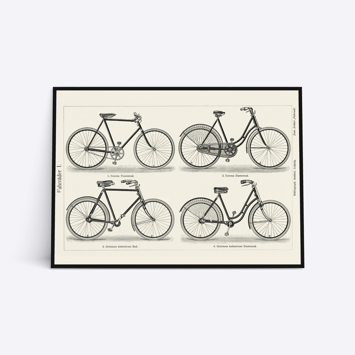 Bicycles - 21x30 cm