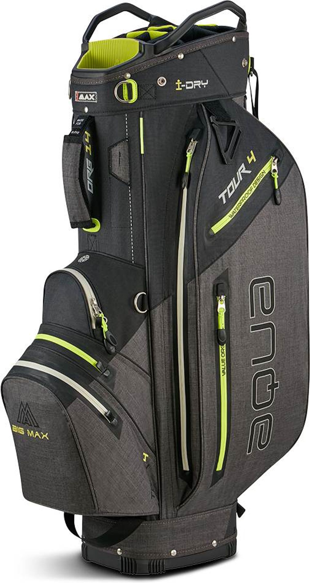 Big Max Aqua Tour 4 Vandtæt Vognbag - Black/Storm/Lime