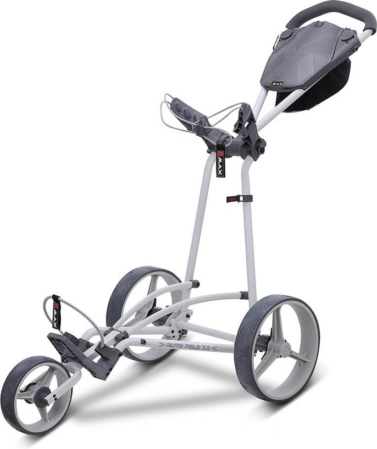 Big Max Autofold X2 Golfvogn - White