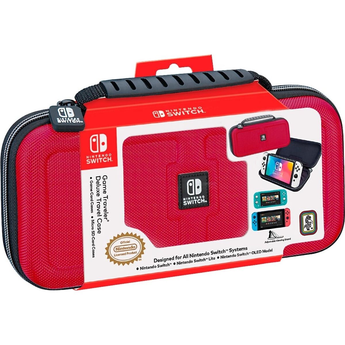 Bigben Nintendo Switch Interactive Official Deluxe Travel Case - Red