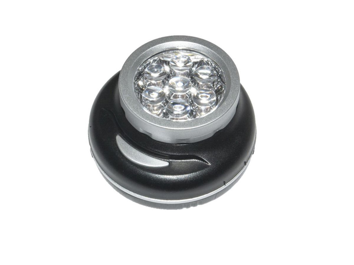 Bike Attitude - 7 LED pandelampe - Inkl. beslag til styr 25-32 mm - Sort