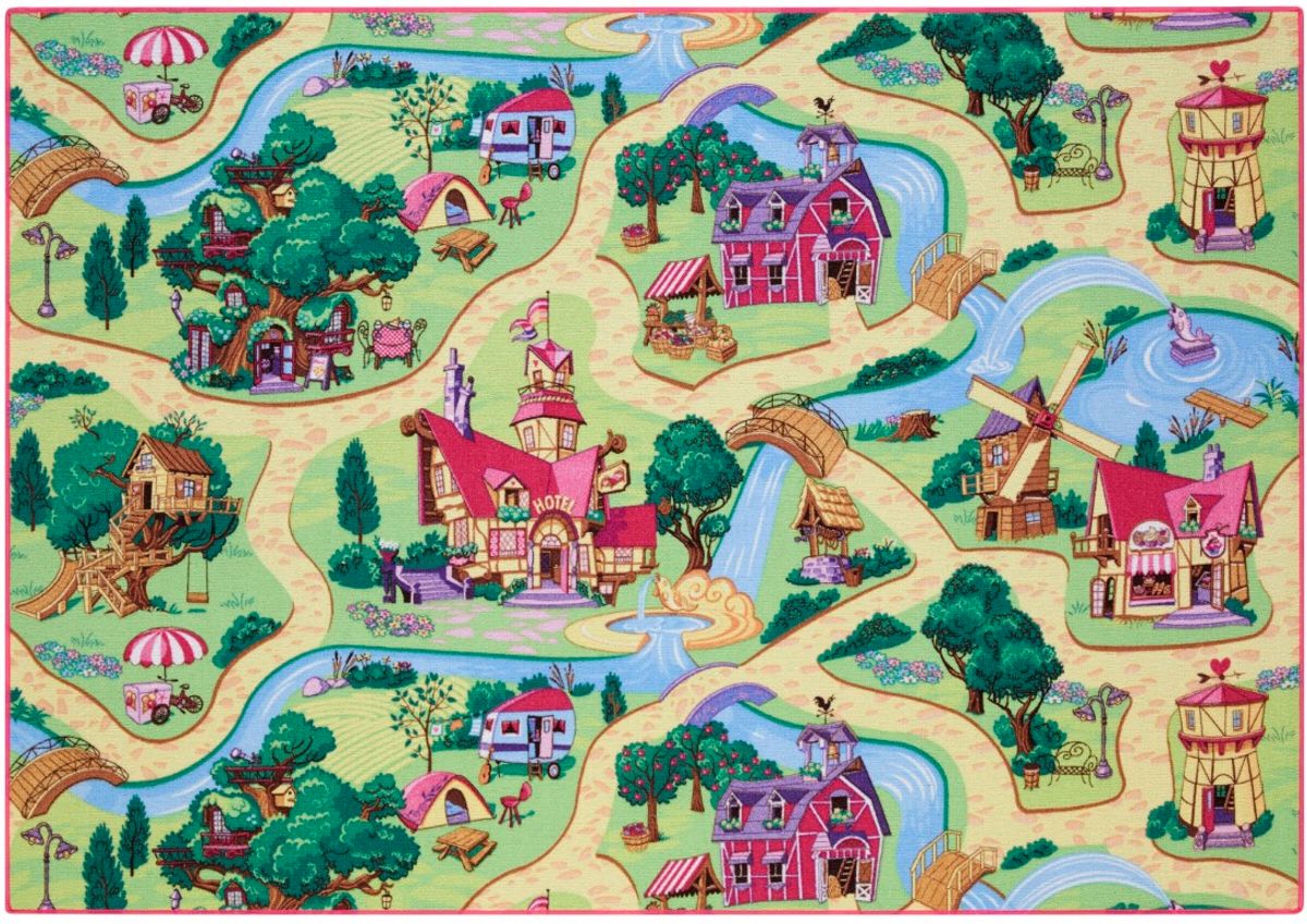 Bil Legetæppe Candy Town 140 x 200 cm