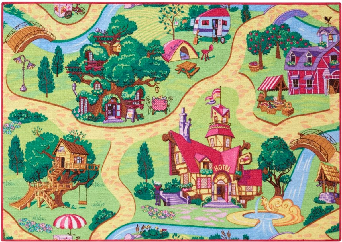 Bil Legetæppe Candy Town 95 x 133 cm