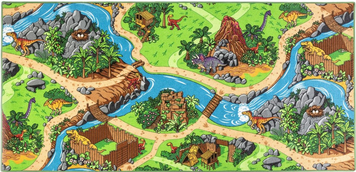 Bil Legetæppe ''Dino World'' 95 x 200 cm