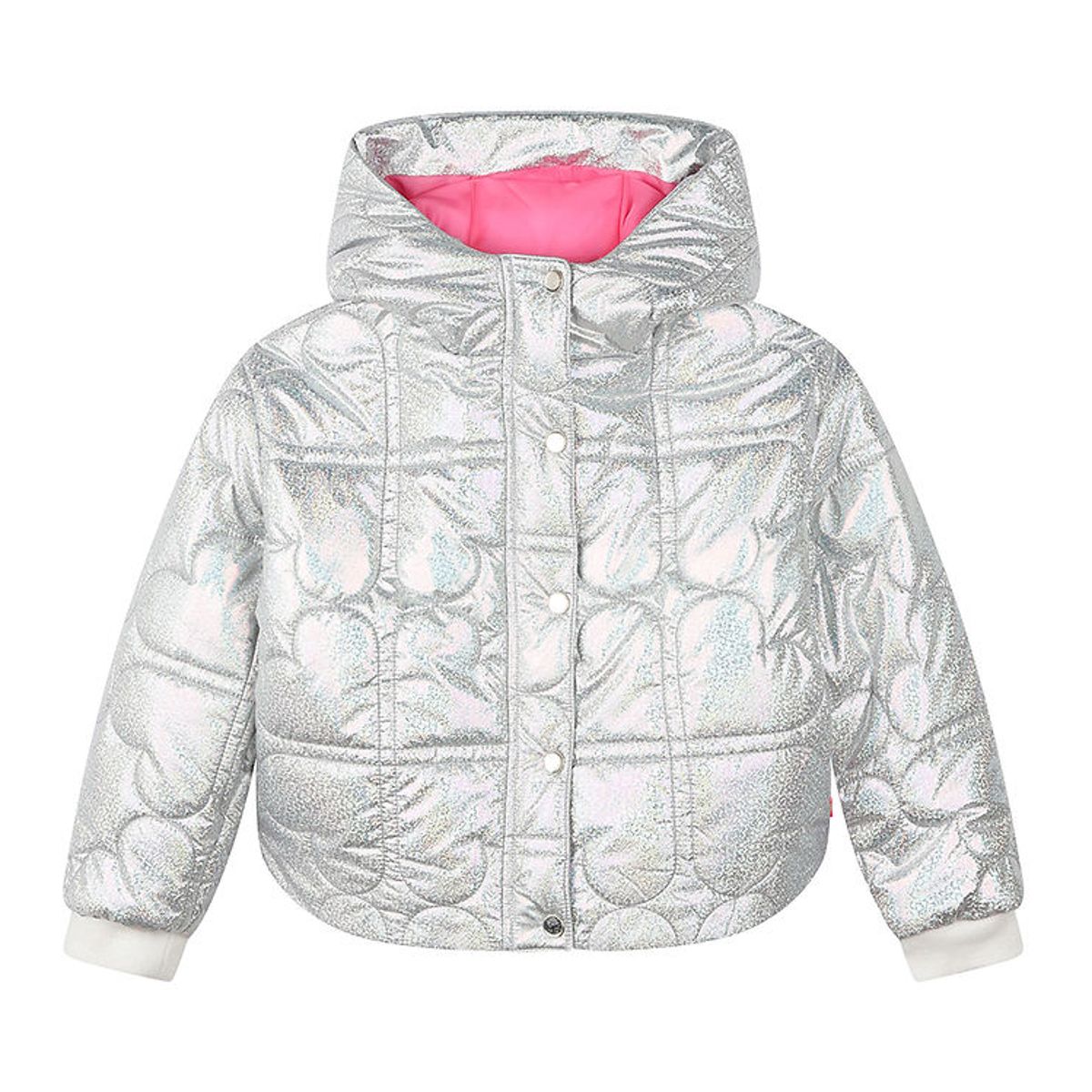 Billieblush Dynejakke - Puffer - Hvid Metallised