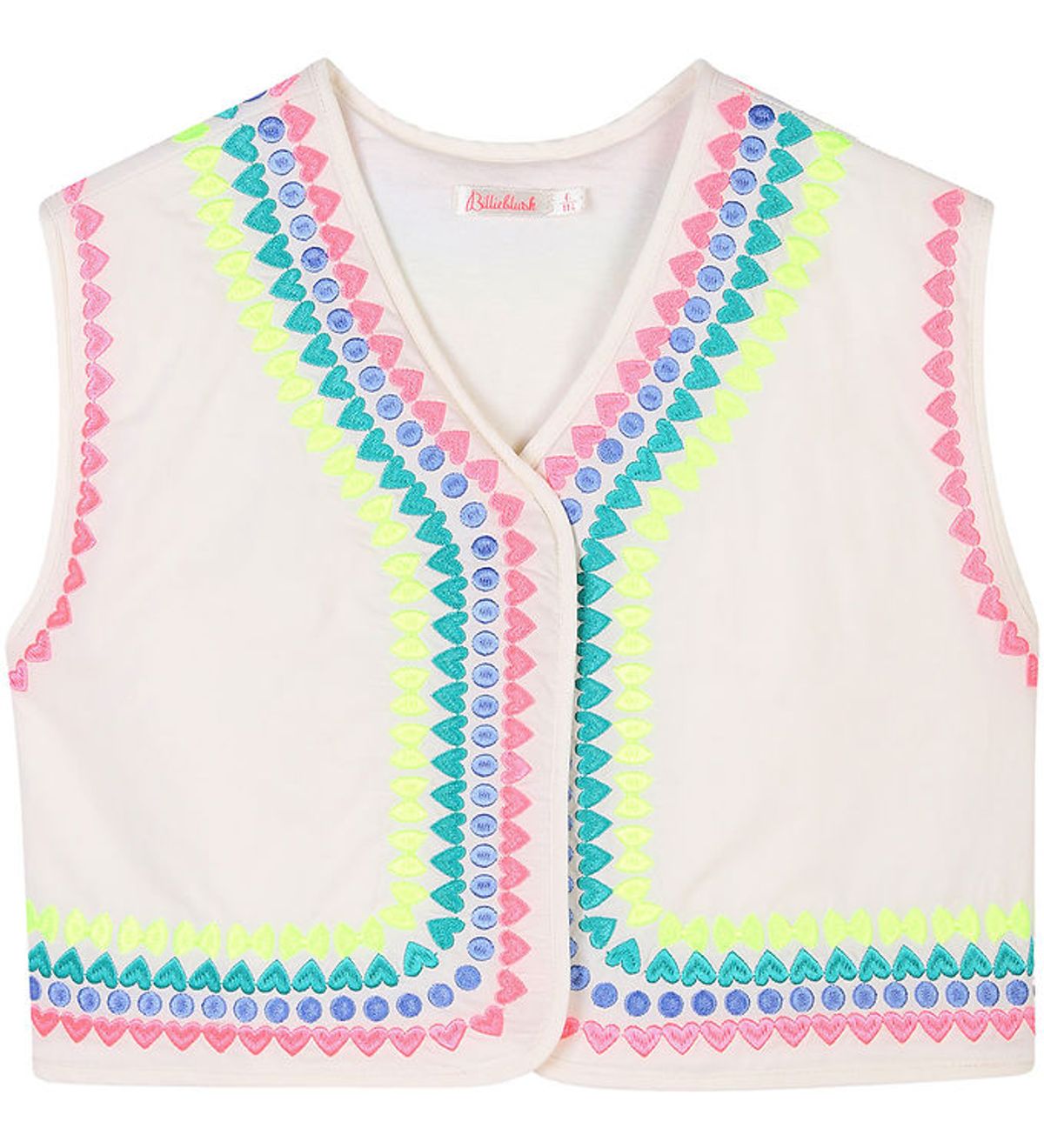 Billieblush Vest - Ivory m. Neon