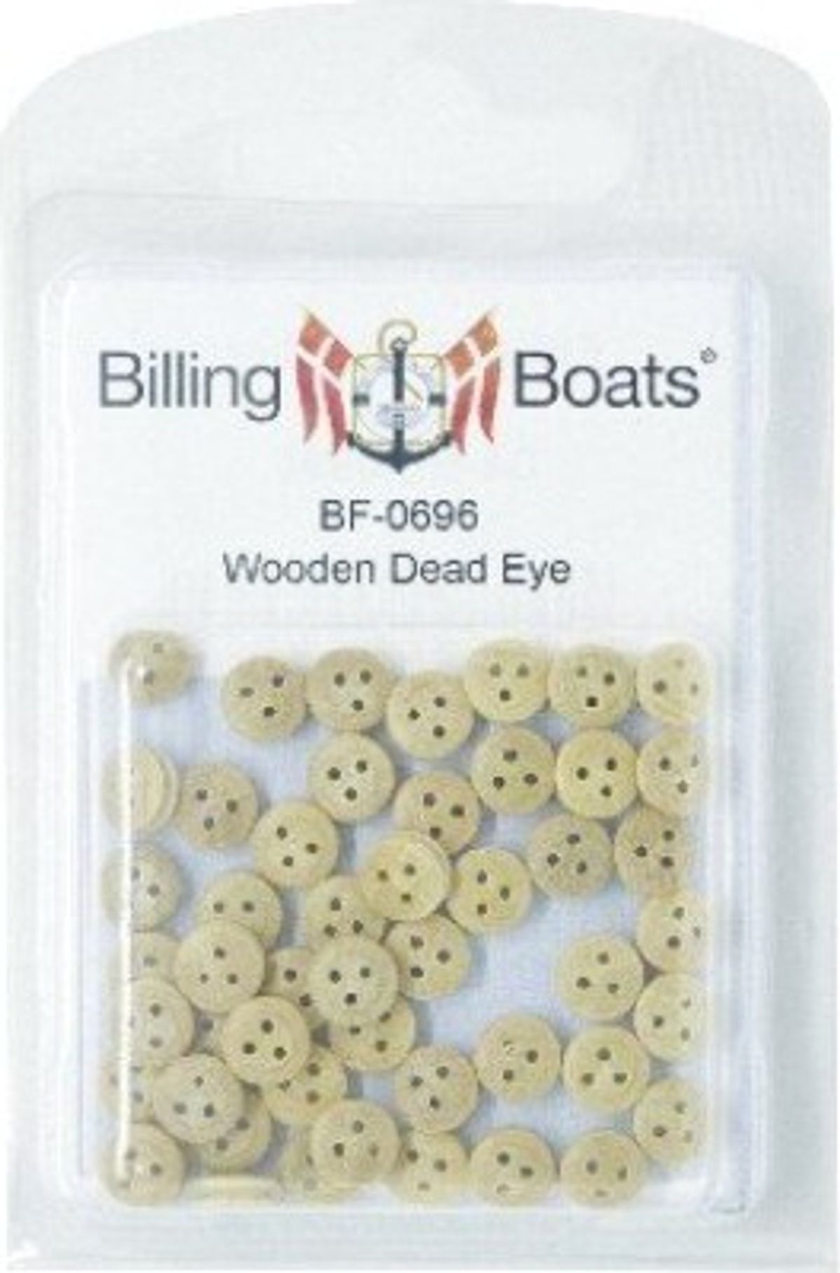 Billing Boats Fittings - Jomfru / Deadeye - 7 Mm - 50 Stk