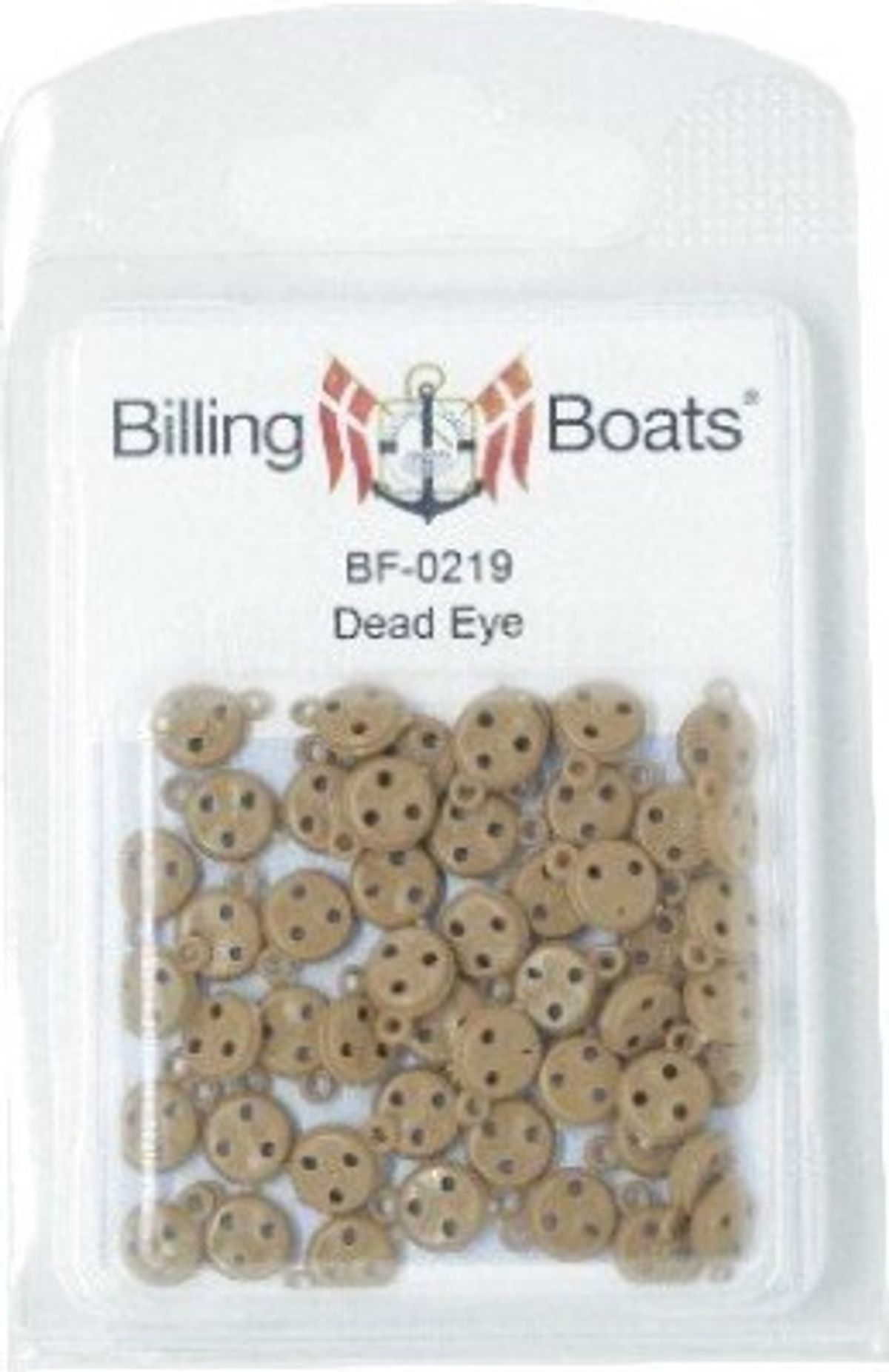 Billing Boats Fittings - Jomfru / Deadeye - 7 Mm - 50 Stk