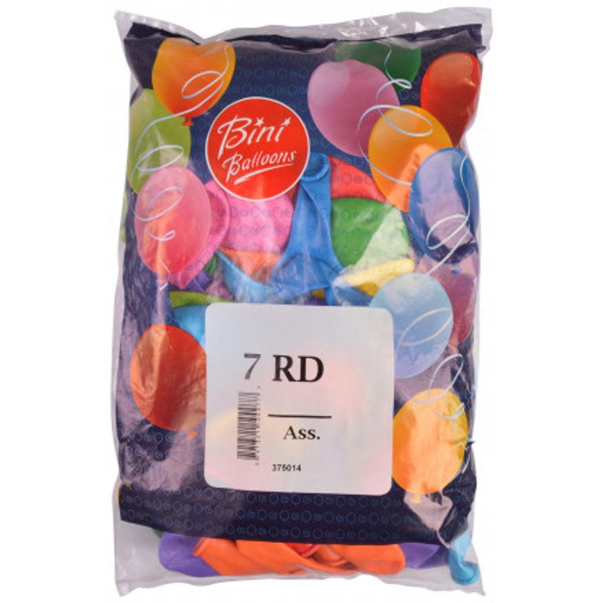 Bini Balloons Balloner Ass. farver Ø21cm - 100 stk