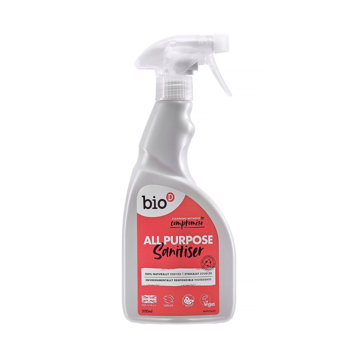 Bio-D-All-Purpose Sanitiser Og Rengøringsspray - 500 Ml