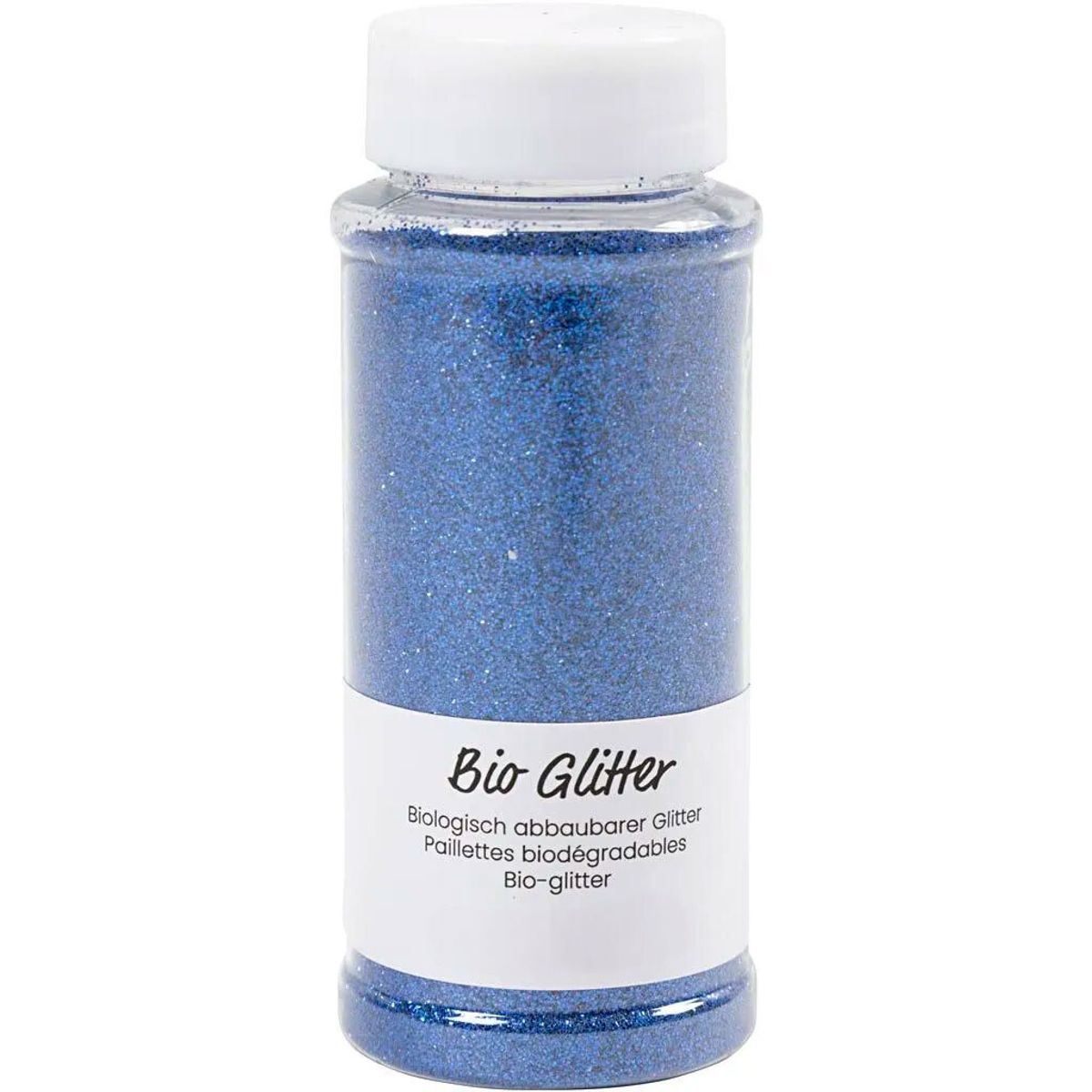 Bio-glitter, blå, 110 g/ 1 ds.