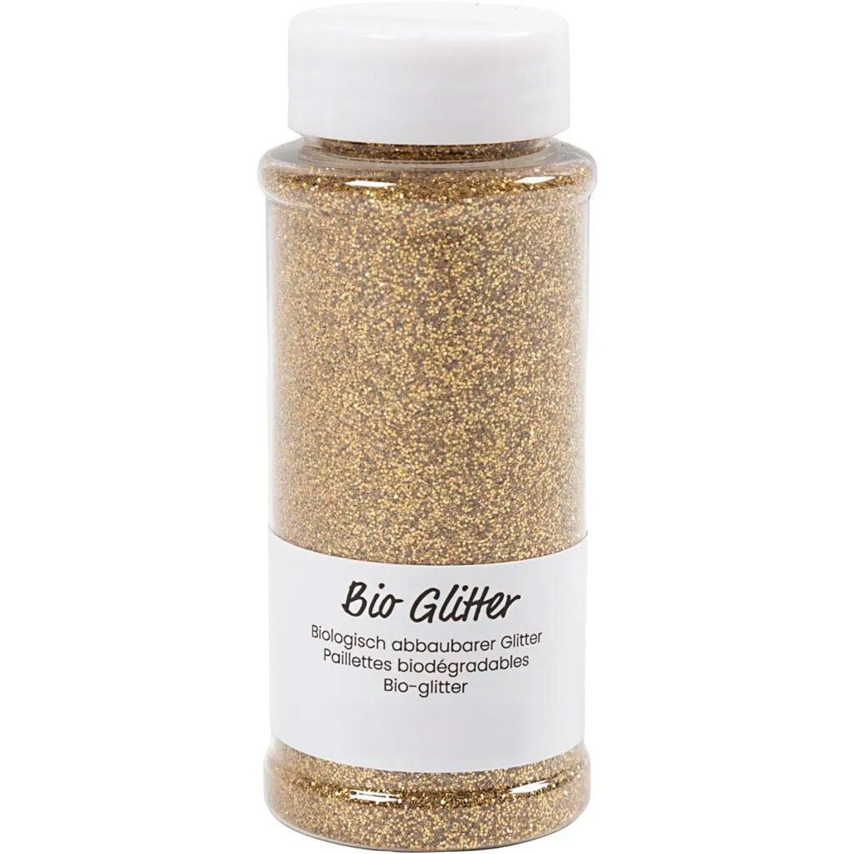 Bio-glitter, guld, 110 g/ 1 ds.