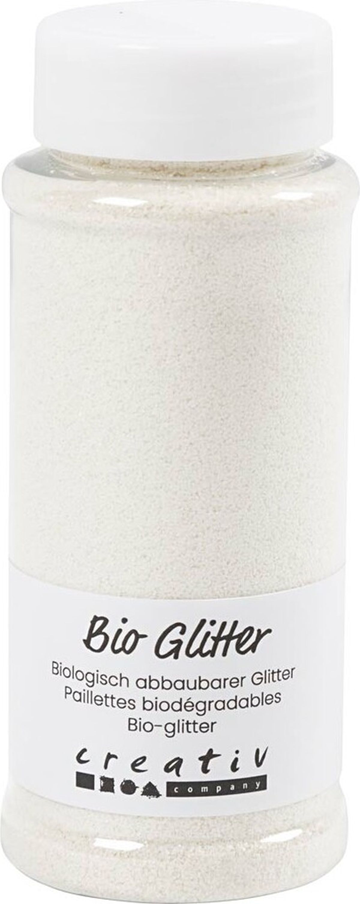 Bio-glitter - Hvid - 140 Ml