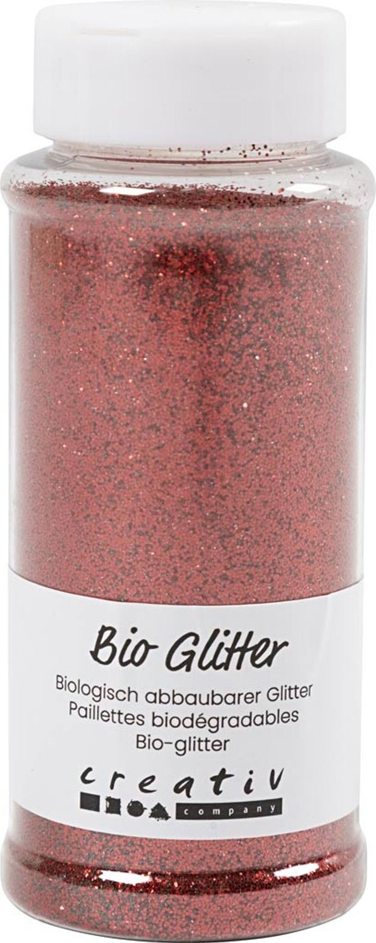 Bio-glitter - Rød - 140 Ml