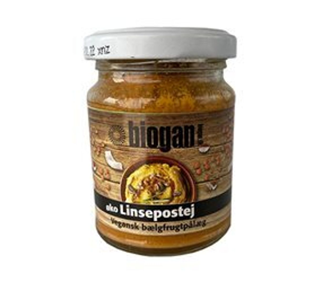 Biogan Linsepostej Ø, 115g.