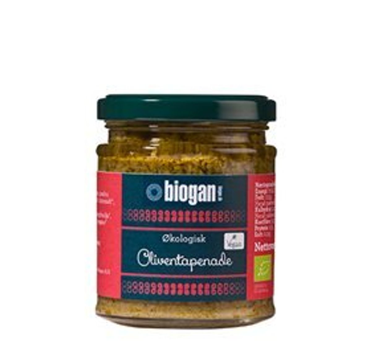 Biogan Oliven tapenade Ø, 190g.