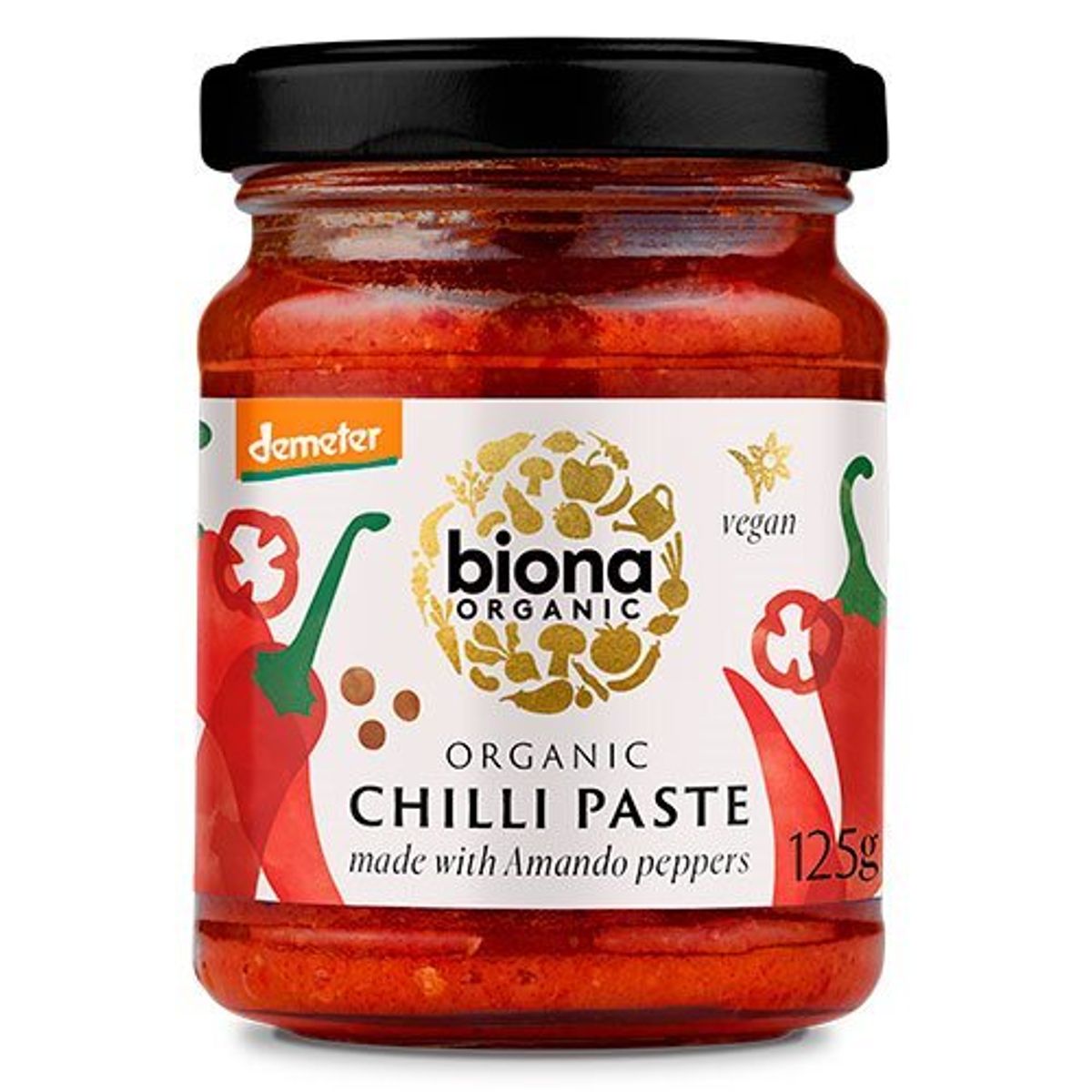 Biona Chilipasta Økologisk Demeter - 125 gram