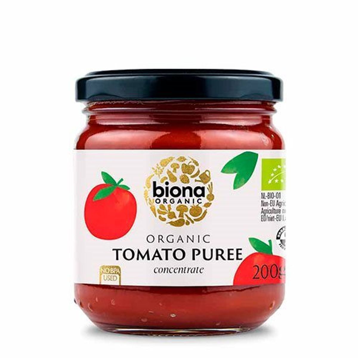 Biona Organic Tomatpuré koncentrat Ø, 200g.