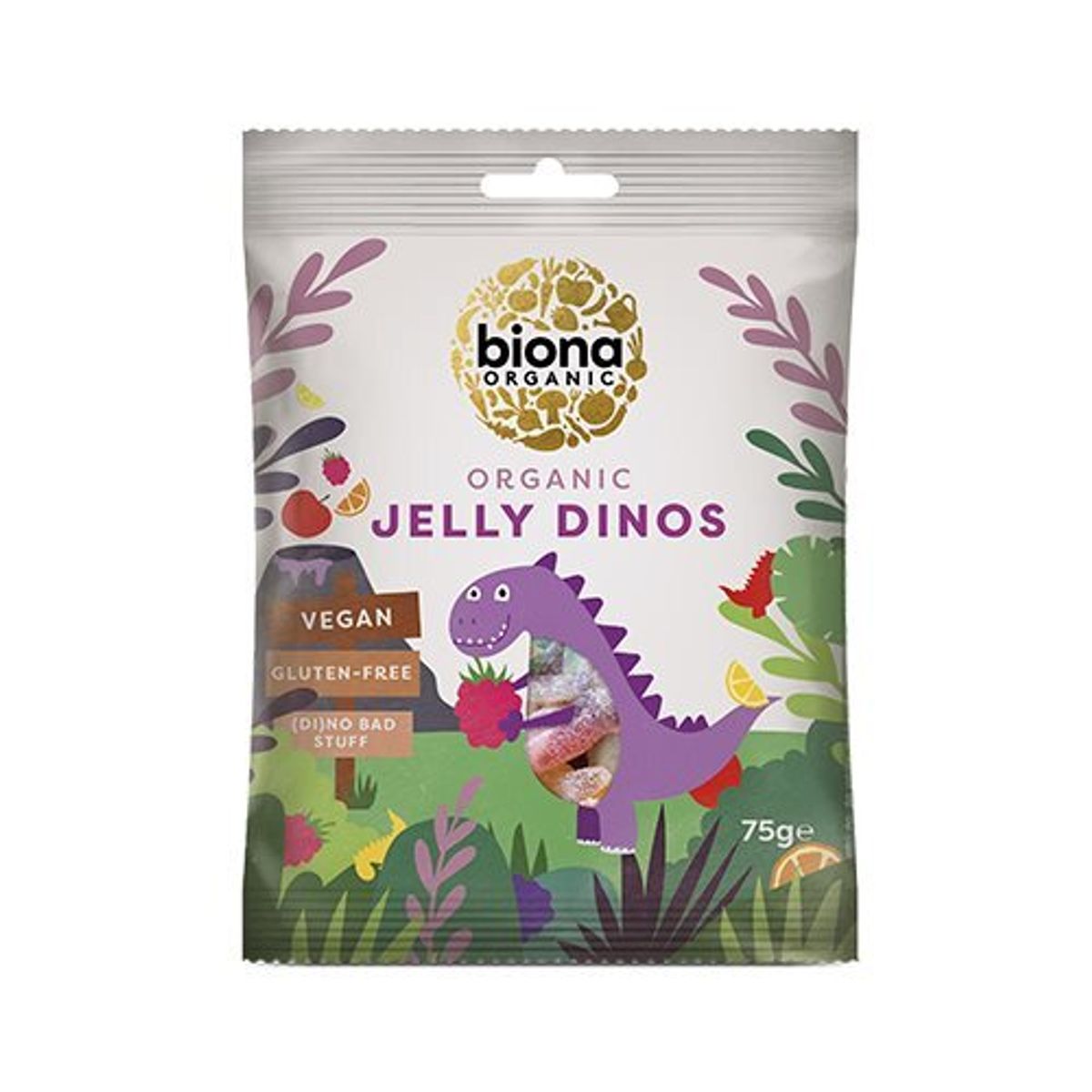 Biona Vingummi Dinosaurer Ø, 75g.