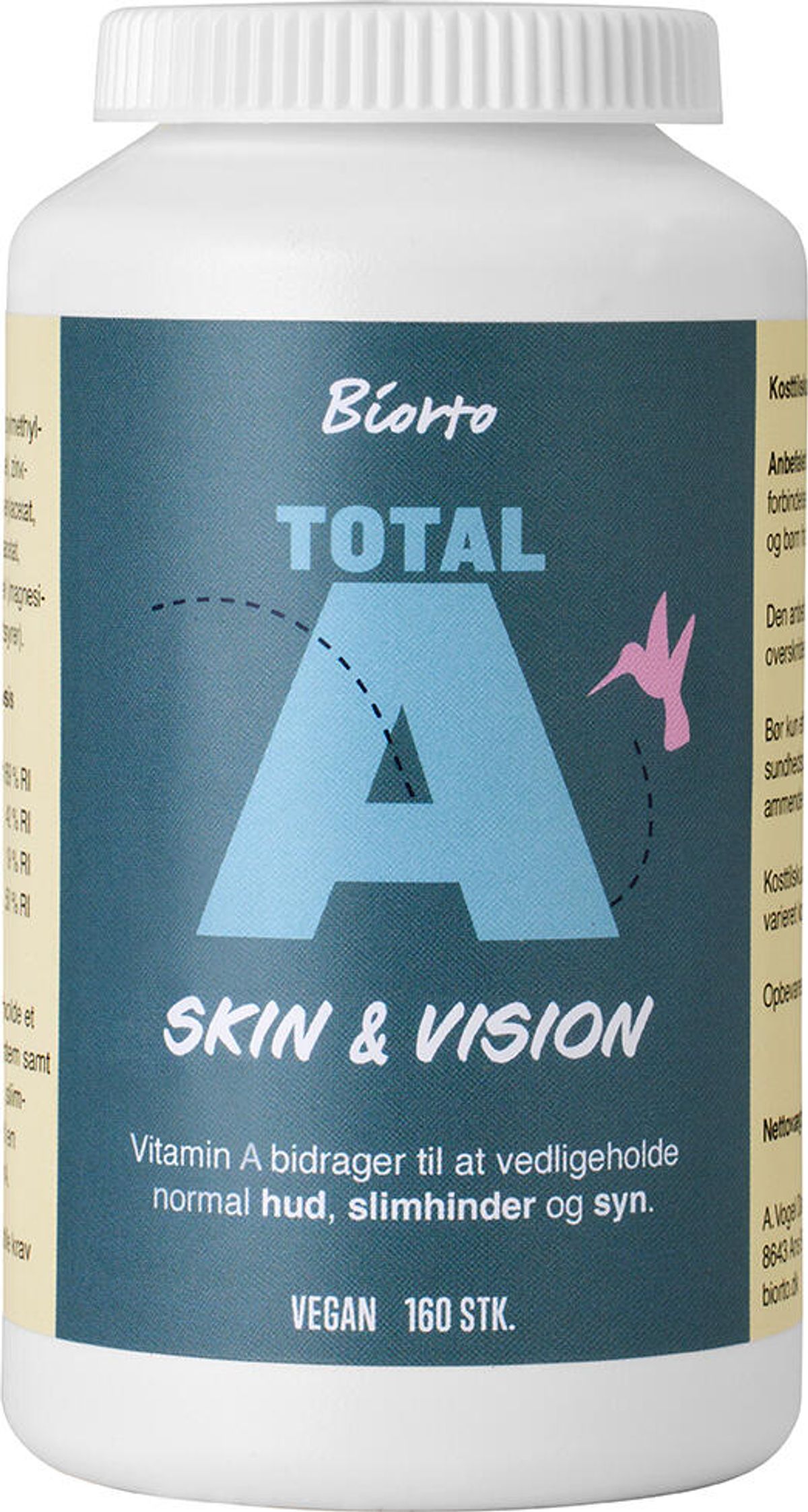 Biorto Total A Skin & Vision - 160 kapsler