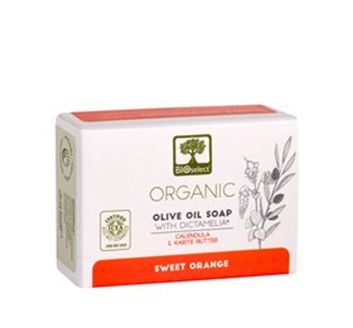 Bioselect Organic Olive Oil Soap Orange - Face &bull; 80g