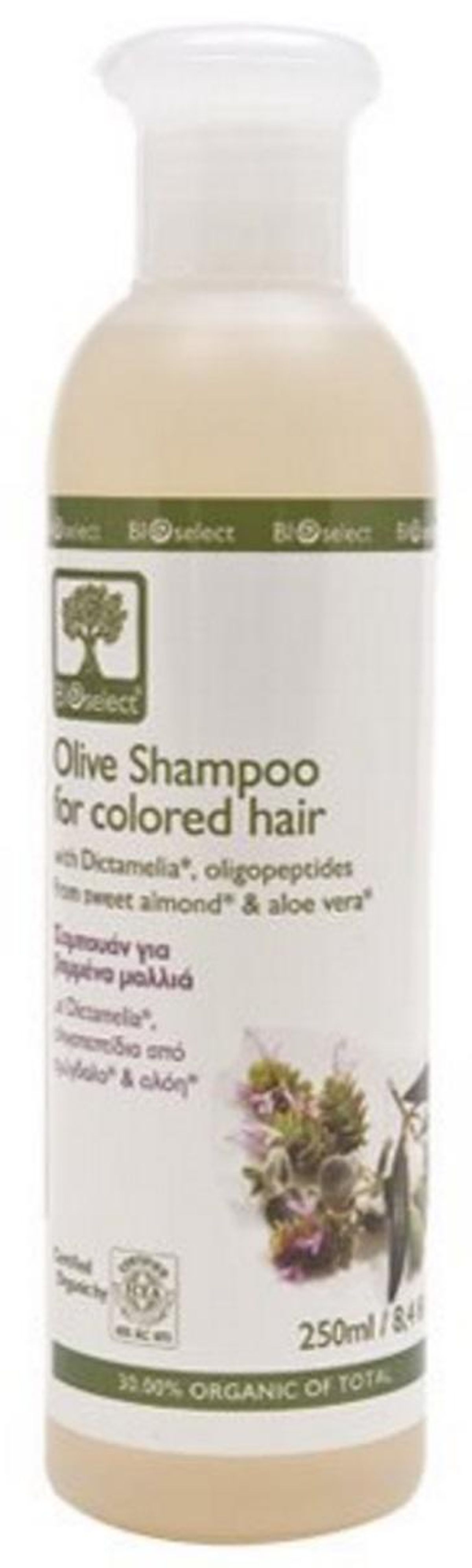 Bioselect Shampoo oliven farvet hår, 200ml.