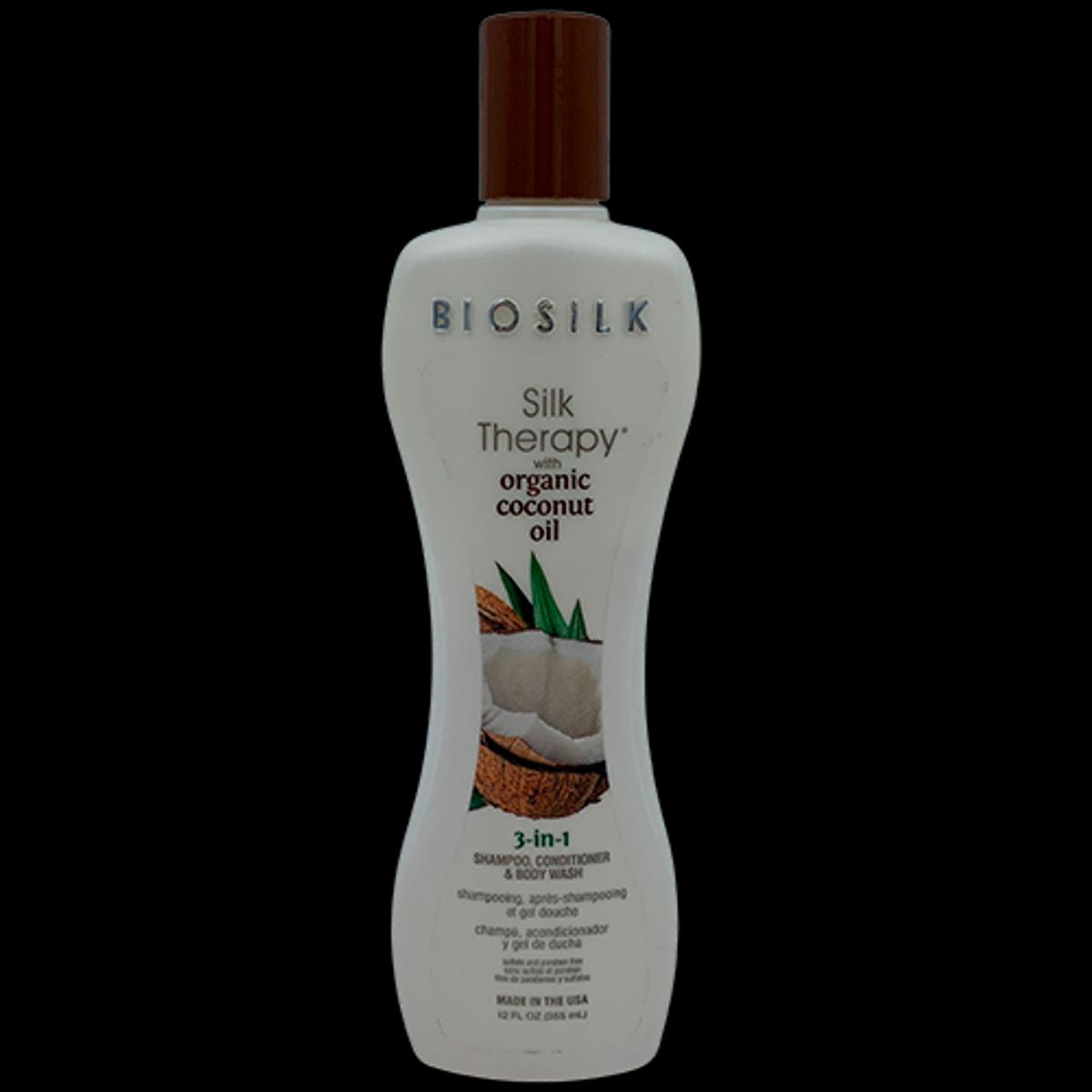 Biosilk Organic Coconut Oil 3-In-1 Shampoo 355 ml.