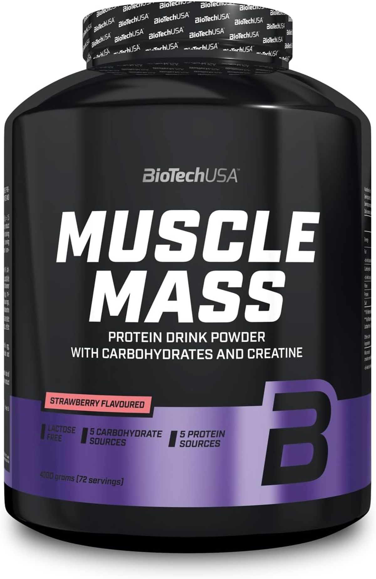 BioTech USA - Muscle Mass Strawberry - 4000g