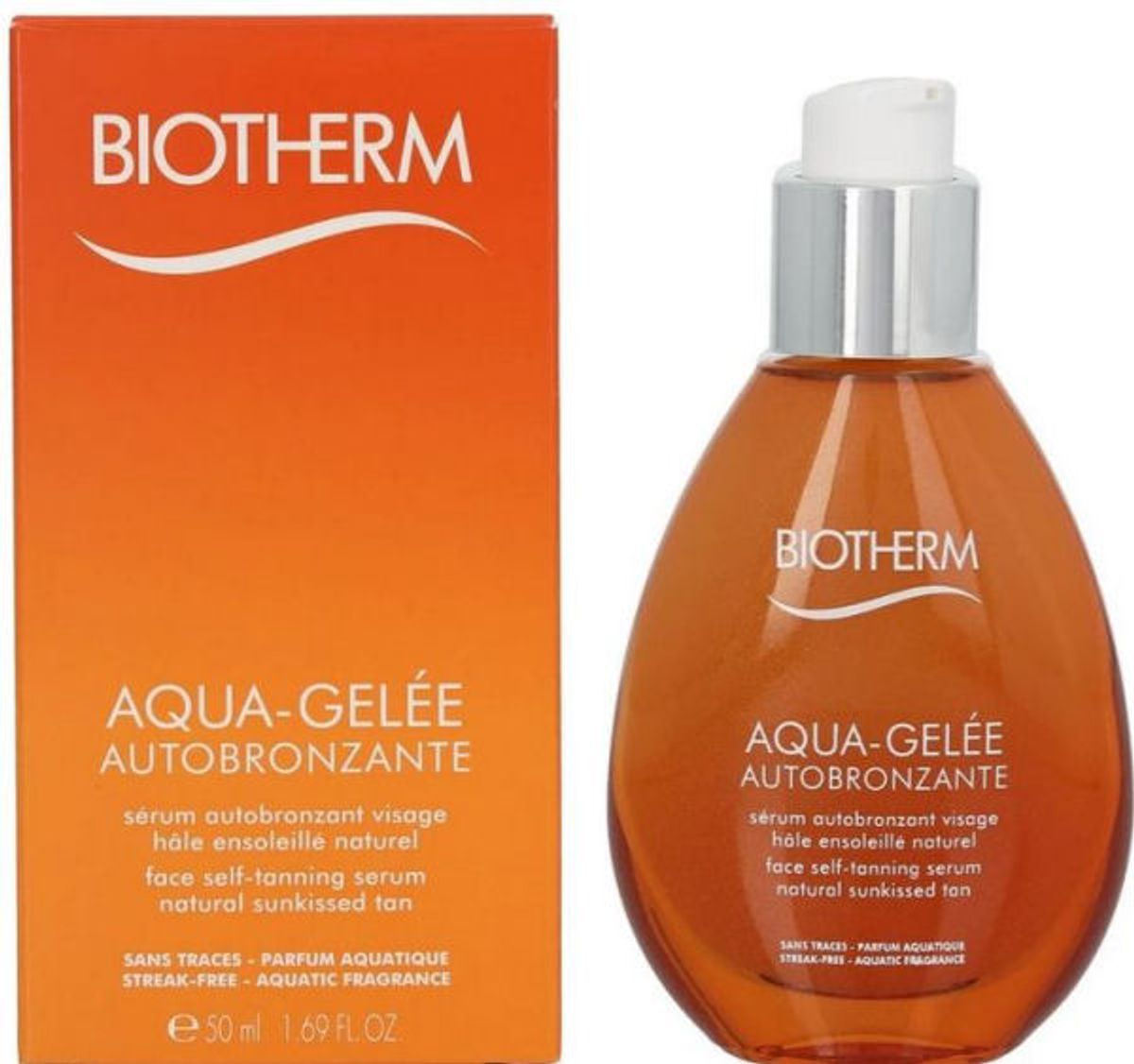 Biotherm aqua-gelée face self-tanning serum natural sunkissed tan 50ml