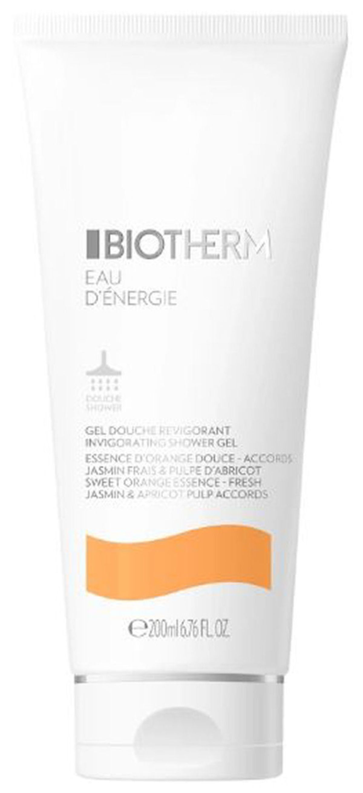 Biotherm eau d'energie invigorating shower gel sweet orange essence 200ml